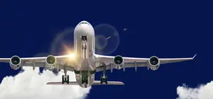 Airplane on final approach