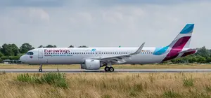 Eurowings Airbus A321neo at the airport