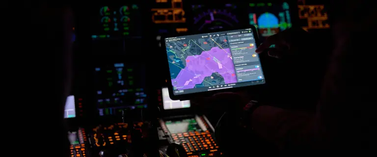 Lido weather displayed on a tablet