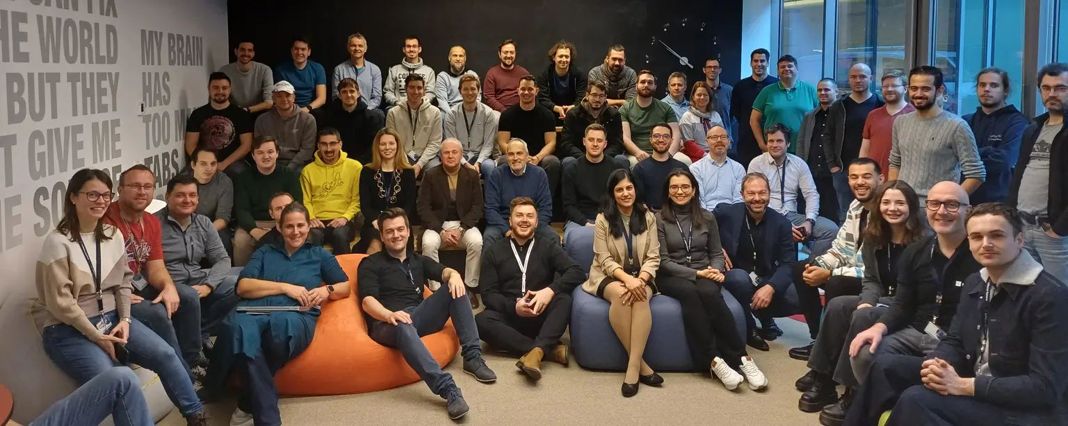 Over 60 professionals from the NetLine community at the NetLine AI hackathon hosted by Lufthansa Systems