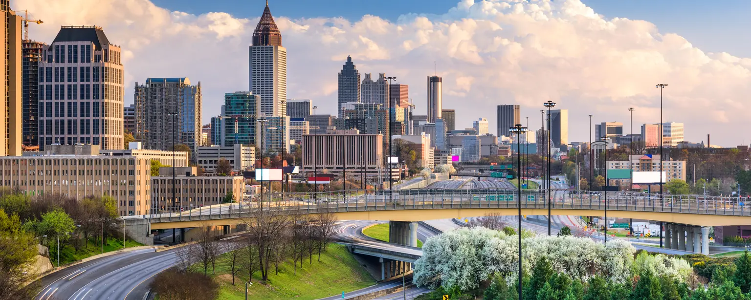 Skyline of Atlanta in Georgia, USA