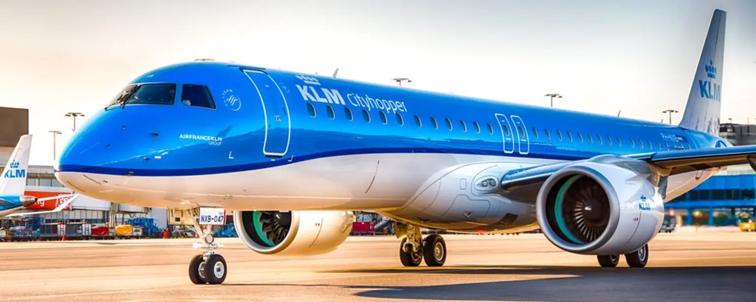 KLM airplane on airport
