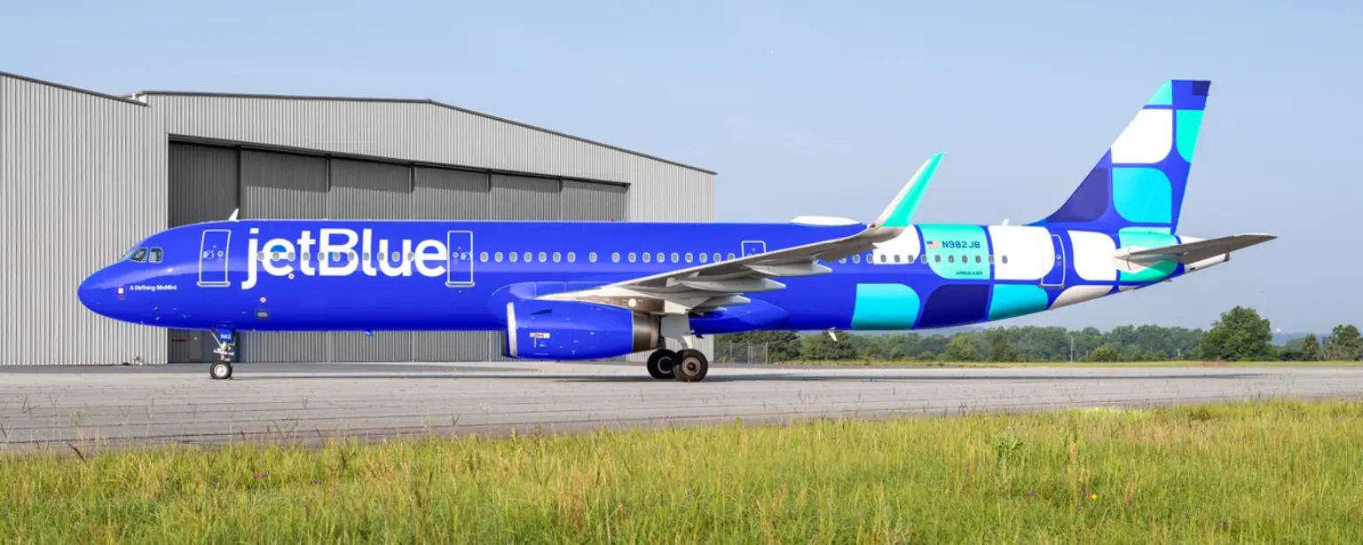 JetBlue plane at airport
