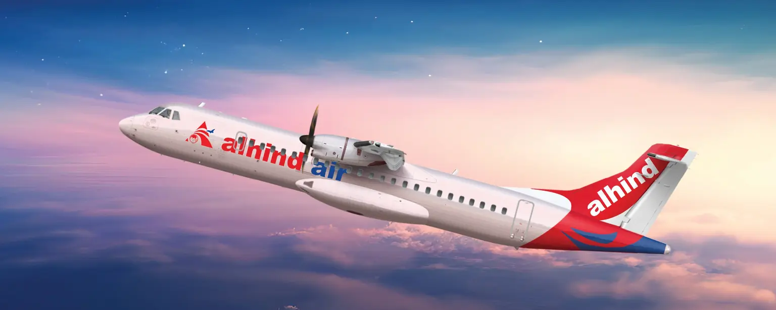 Alhindair plane flying