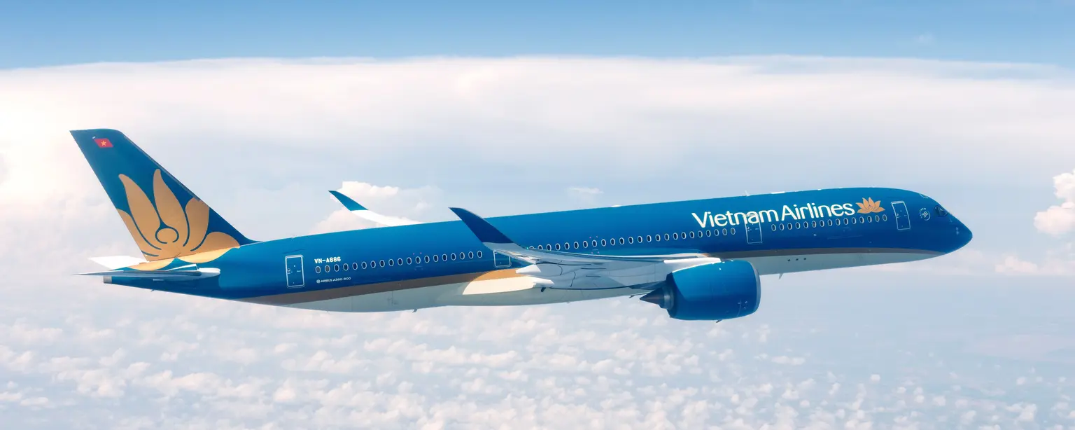 Vietnam Airlines airplane flying